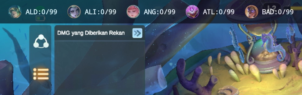 foto: tampilan progress hero di layar